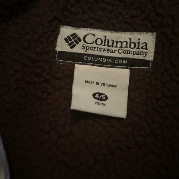 Columbia omni shield Waterproof jacket  brown and white with purple detailing - Picture 6 of 8